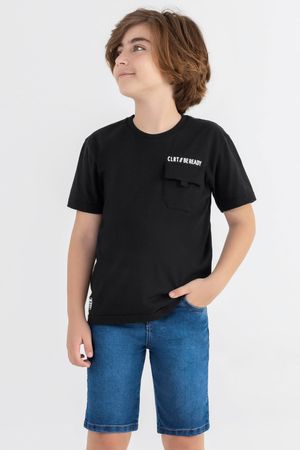 Conjunto Infantil Menino com Bolso Colorittá Preto