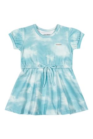 Vestido Bebê Menina Tie-Day Azul Colorittá