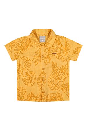 Camisa Infantil Menino Estampada Amarelo Colorittá