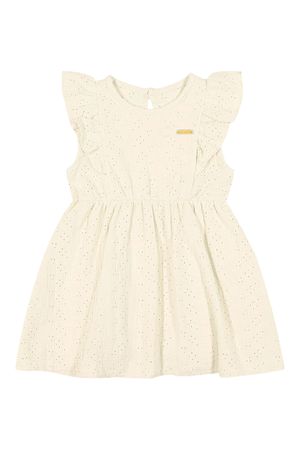 Vestido Bebê Menina em Laise Colorittá Bege