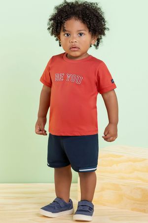Conjunto Bebê Menino com Relevo Colorittá Vermelho