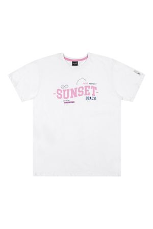 Blusa Juvenil Feminina com Estampa Beats Branco