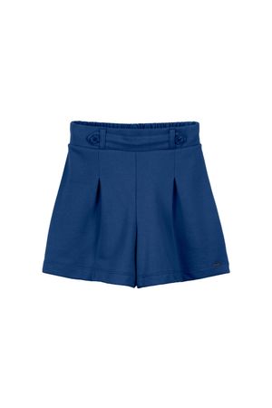 Shorts Feminino Cintura Alta Marialícia Azul