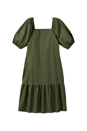 Vestido Feminino Amplo Bufante Marialícia Verde