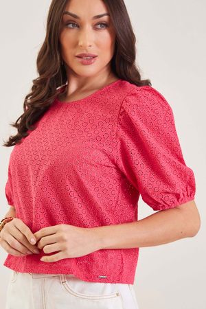 Blusa Feminino Marialícia Rosa