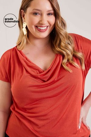 Blusa Feminina Gola Boba Marialícia Vermelho