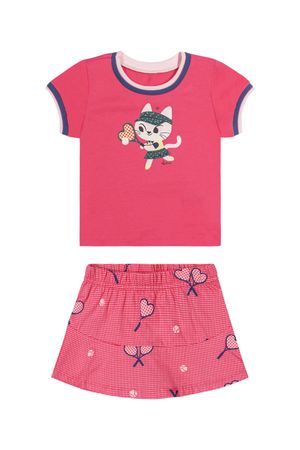 Conjunto Bebê Menina Momento Diversão Elian Rosa