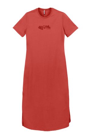 Vestido Feminino Abertura lateral Marialícia Vermelho