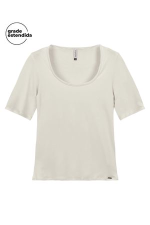 Blusa Feminina Básica Viscose Marialícia Cinza