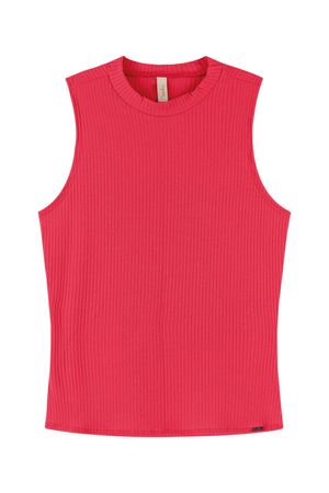 Regata Feminina Básica Gola Alta Regata Marialícia Vermelho