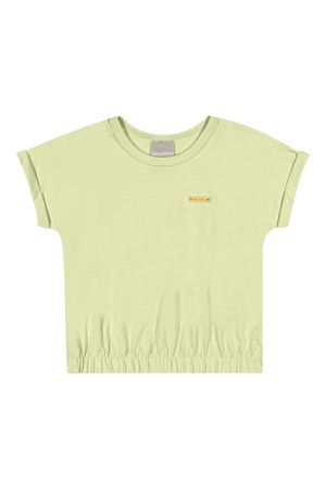 Blusa Infantil Menina Cropped Verde Colorittá