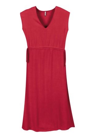 Vestido Feminino Cordão Funcional Marialícia Vermelho