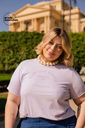 Blusa Feminina Estampa Moment Marialícia Roxo