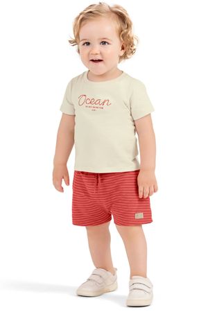 Conjunto Bebê Menino Ocean Colorittá Bege