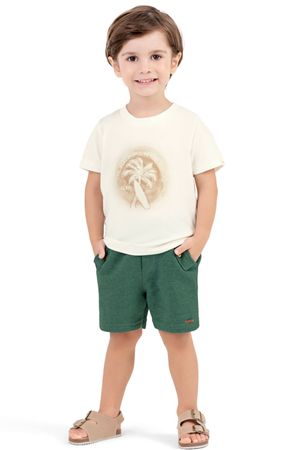 Camiseta Infantil Menino Paradise Colorittá Bege