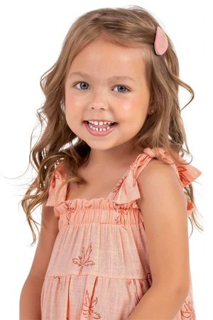 Vestido Infantil Menina Alças Colorittá Rosa