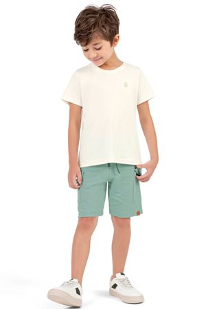 Bermuda Infantil Menino Eco Linho Colorittá Verde