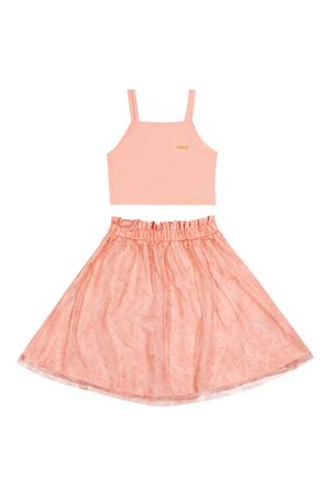 Conjunto Infantil Menina com Saia Colorittá Rosa