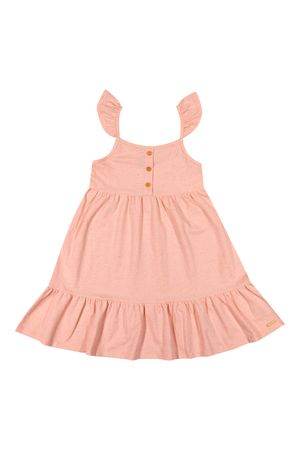 Vestido Infantil Menina com Botões Colorittá Rosa