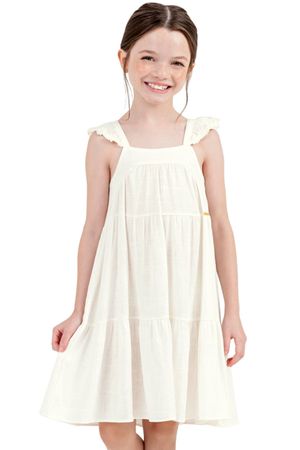 Vestido Infantil Menina Alças Colorittá Bege