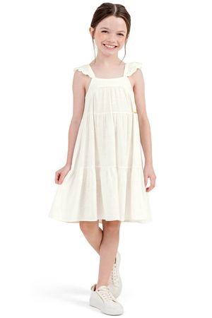 Vestido Infantil Menina Alças Colorittá Bege