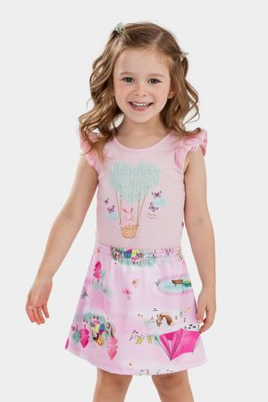 Conjunto Infantil Menina Alegre Elian Rosa