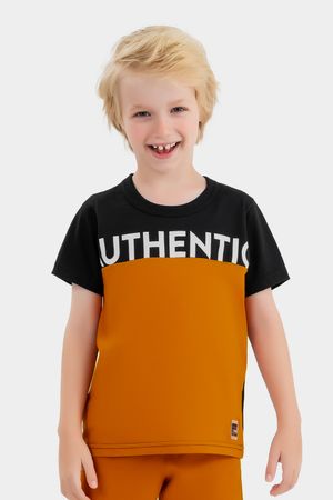 Camiseta Infantil Menino Autêntica Elian Preta