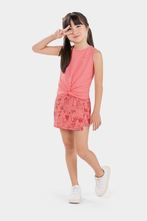 Conjunto Infantil Menina Tropical Elian Rosa
