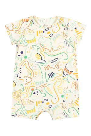 Macacão Bebê Unissex Animais Elian Bege