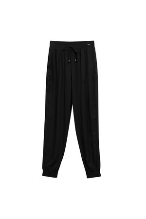 Calça Feminina Creponada Marialícia Preto