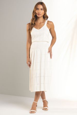 Saia Feminina Devorê Marialícia Bege