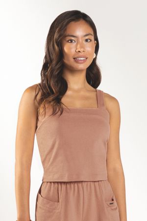 Top Feminino Alças Marialícia Laranja