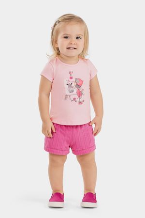 Conjunto Bebê Menina Artista Elian Rosa