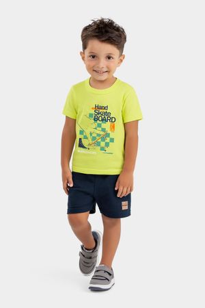 Camiseta Infantil Menino Skate Elian Lilás