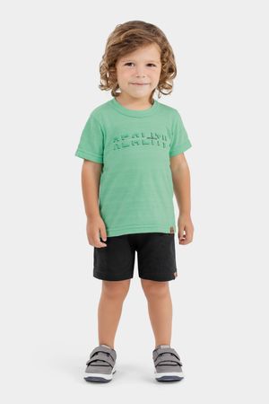 Camiseta Infantil Menino Reality Elian Verde