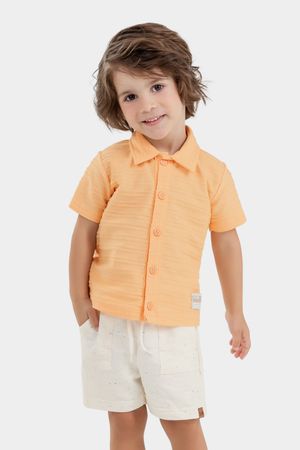 Bermuda Infantil Menino Básica Elian Bege