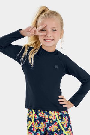 Camiseta Infantil Unissex Proteção UV Elian Azul
