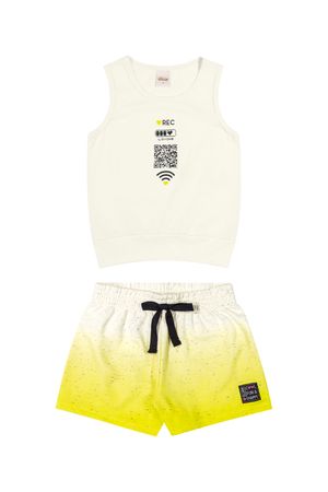 Conjunto Infantil Menina Degradê Elian Bege