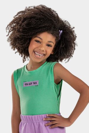 Blusa Infantil Menina Estampada Elian Verde