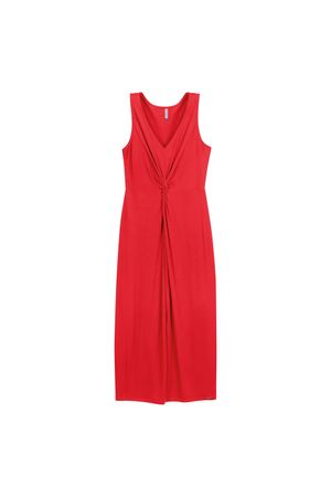 Vestido Feminino Longo Nó Marialícia Vermelho