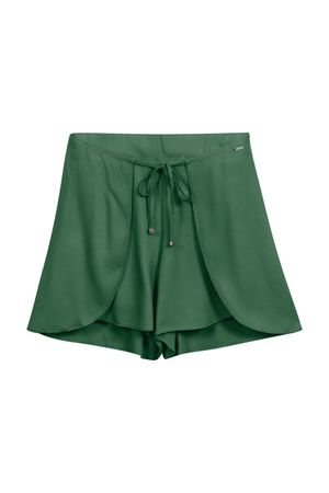 Short Feminino Amarração Frontal Marialícia Verde