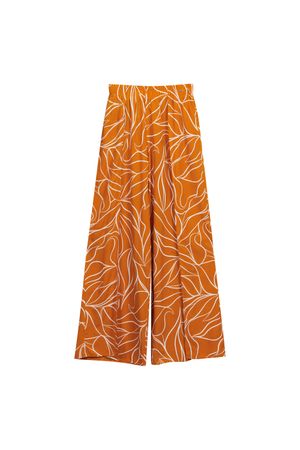 Calça Feminina Pantalona Marialícia Laranja