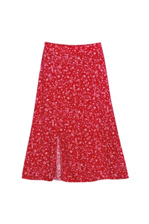 Saia Feminina Floral Miudo Marialícia Rosa