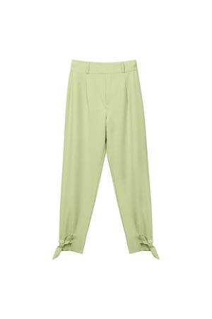 Calça Feminina Amarração Barra Marialícia Verde