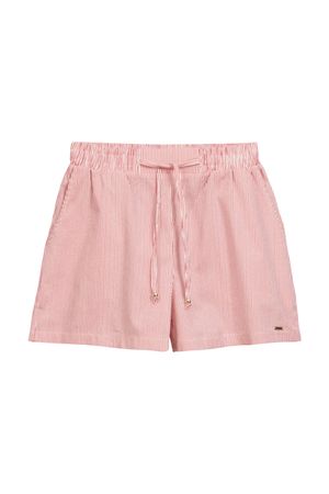 Short Feminino Listrado Marialícia Rosa
