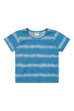 Camiseta Infantil Menino Estampada Elian Azul