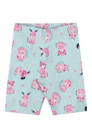 Short Infantil Menina Estampado Elian Azul