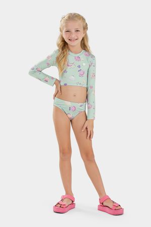 Biquíni Infantil Menina Concha Elian Verde