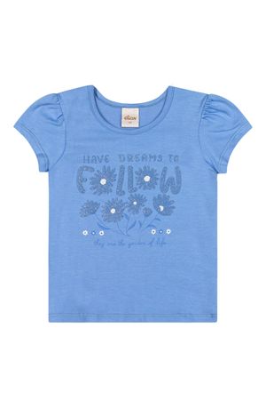 Blusa Infantil Menina Brilho Elian Roxa