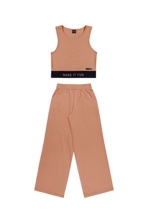 Conjunto Juvenil Menina Beats Laranja